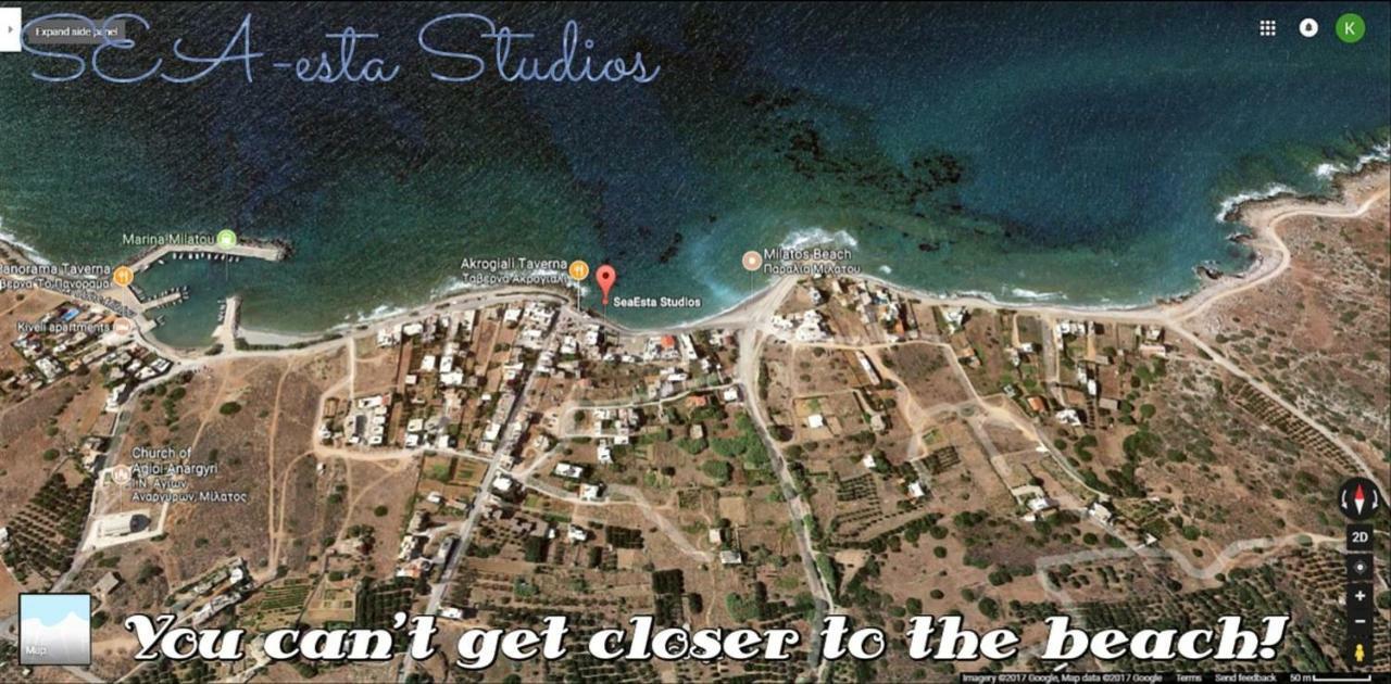 Sea-Esta Beach Studios Milatos Exterior photo